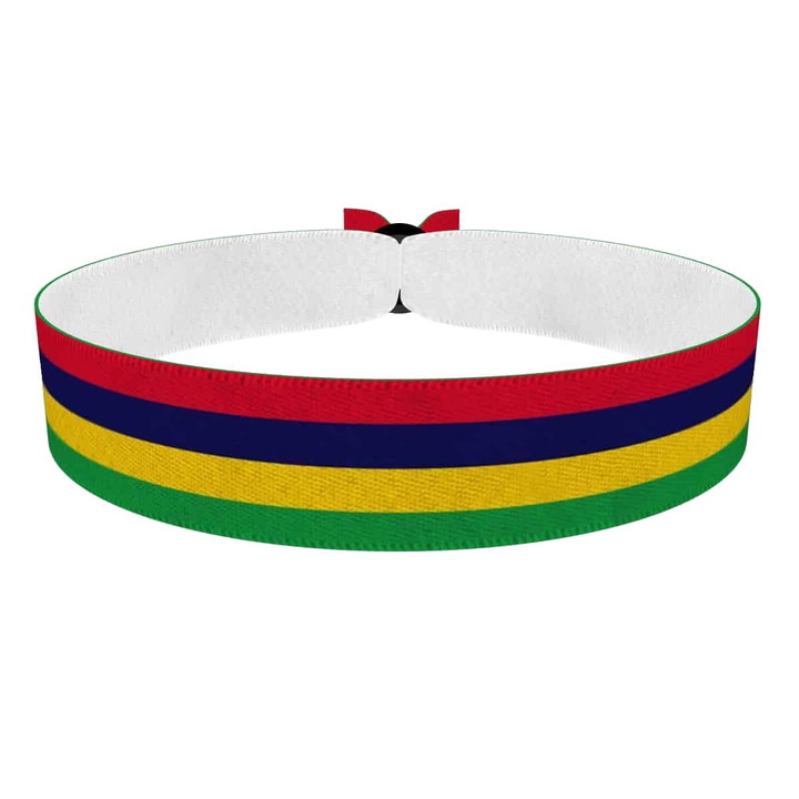 Zum Produkt Mauritius Flagge Stoffarmband