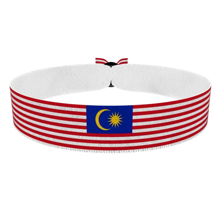 Zum Produkt Malaysia Flagge Stoffarmband