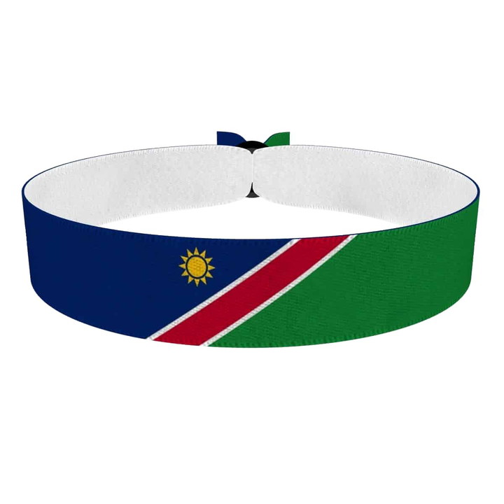 Zum Produkt Namibia Flagge Stoffarmband