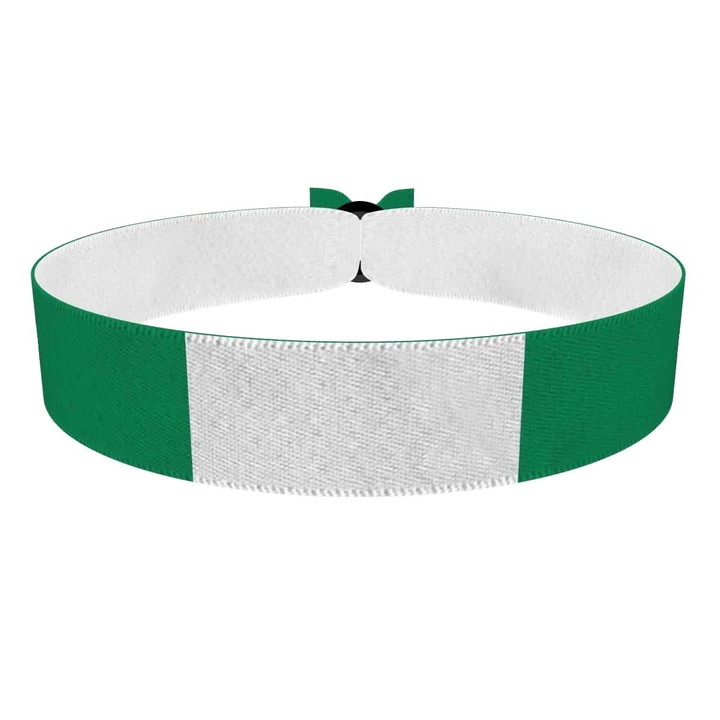 Zum Produkt Nigeria Flagge Stoffarmband