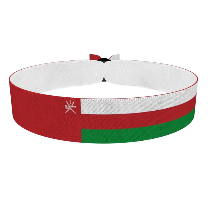 Zum Produkt Oman Flagge Stoffarmband