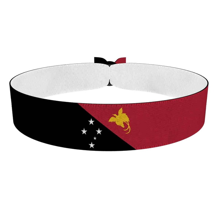 Zum Produkt Papua-Neuguinea Flagge Stoffarmband