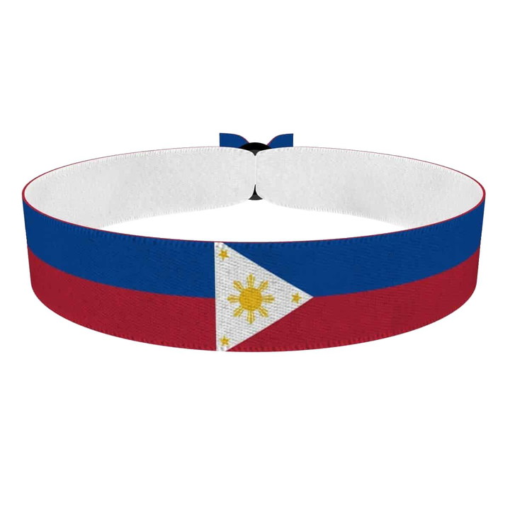 Zum Produkt Philippinen Flagge Stoffarmband