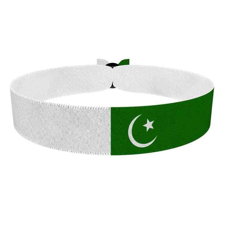 Zum Produkt Pakistan Flagge Stoffarmband