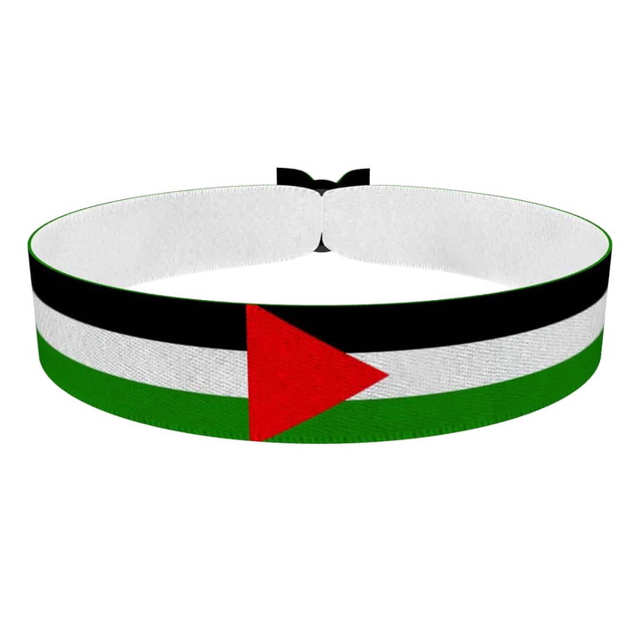 Zum Produkt Palästina Flagge Stoffarmband