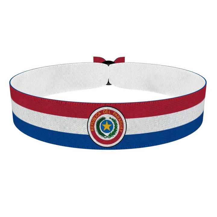 Zum Produkt Paraguay Flagge Stoffarmband