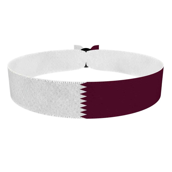 Zum Produkt Katar Flagge Stoffarmband
