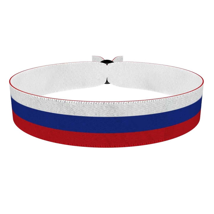 Zum Produkt Russland Flagge Stoffarmband