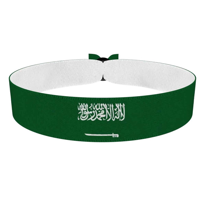 Zum Produkt Saudi-Arabien Flagge Stoffarmband