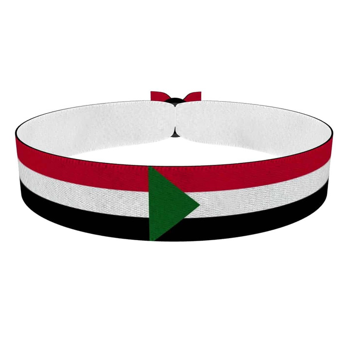 Zum Produkt Sudan Flagge Stoffarmband