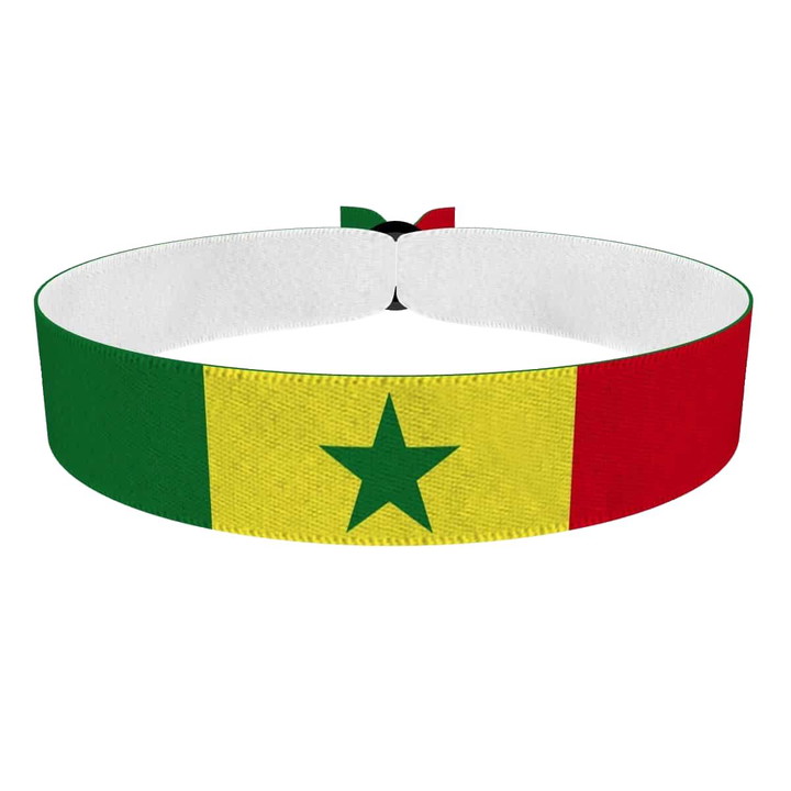 Zum Produkt Senegal Flagge Stoffarmband