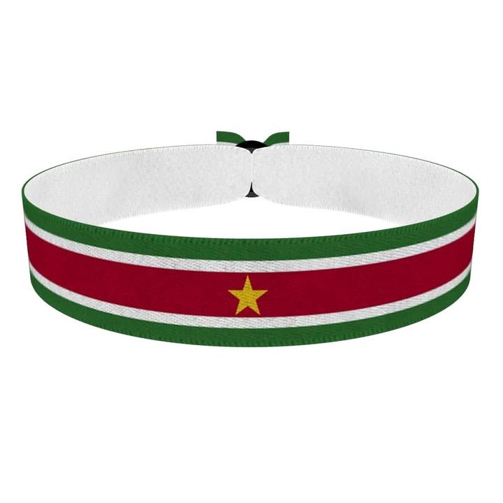 Zum Produkt Suriname Flagge Stoffarmband