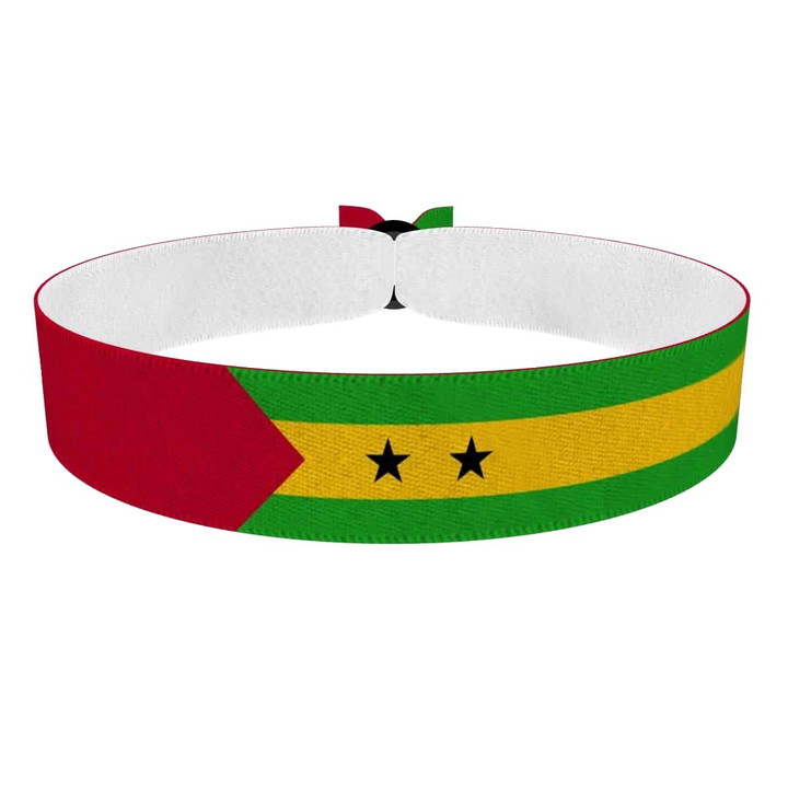 Zum Produkt São Tomé & Príncipe Flagge Stoffarmband