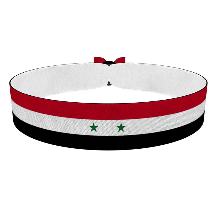 Zum Produkt Syrien Flagge Stoffarmband