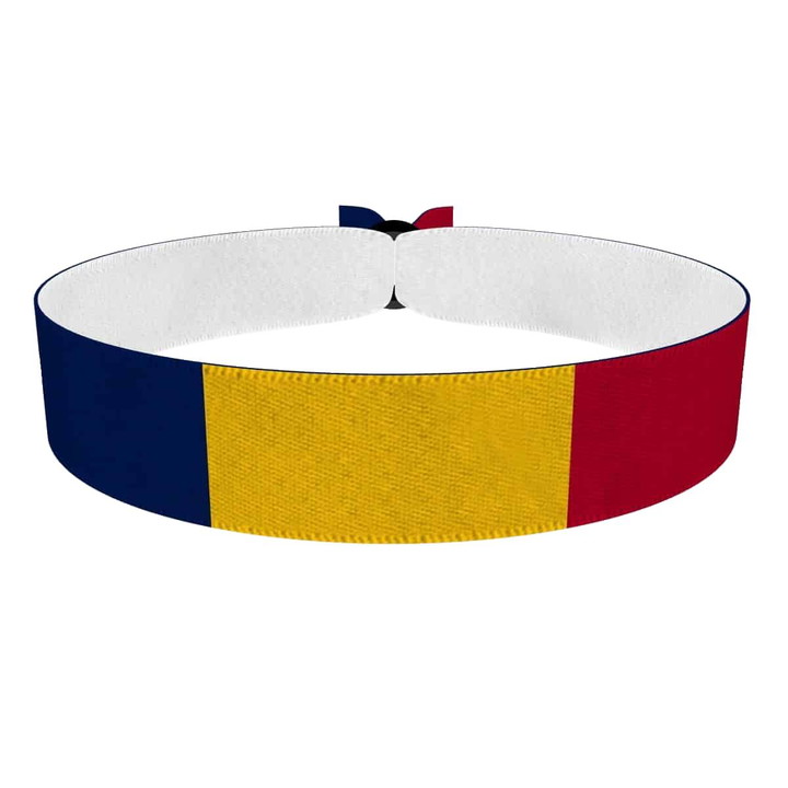 Zum Produkt Tschad Flagge Stoffarmband