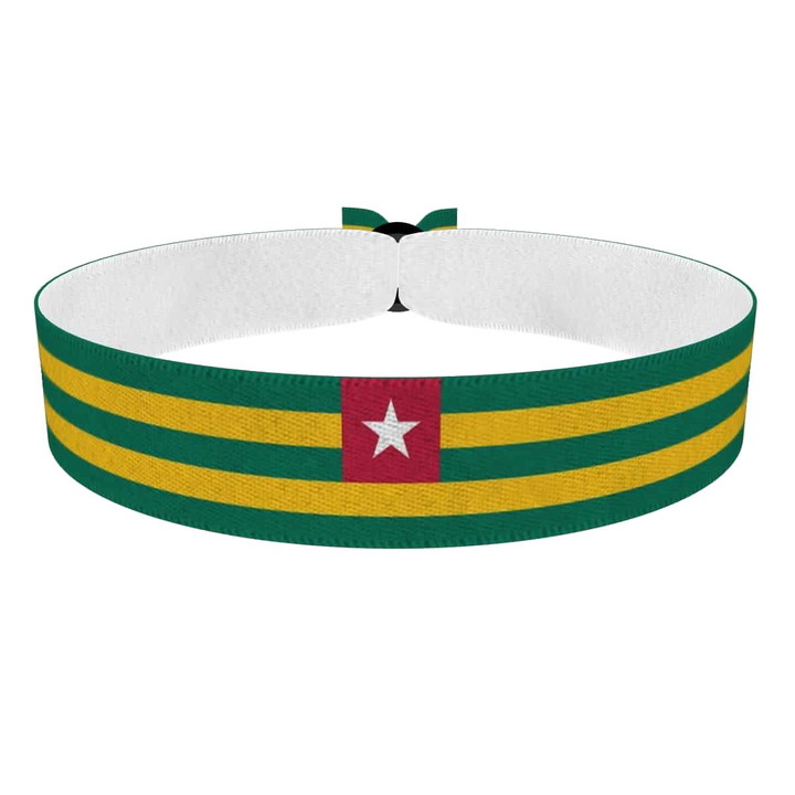 Zum Produkt Togo Flagge Stoffarmband