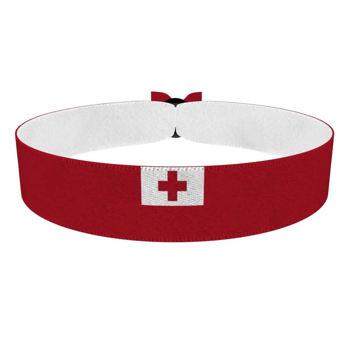 Zum Produkt Tonga Flagge Stoffarmband