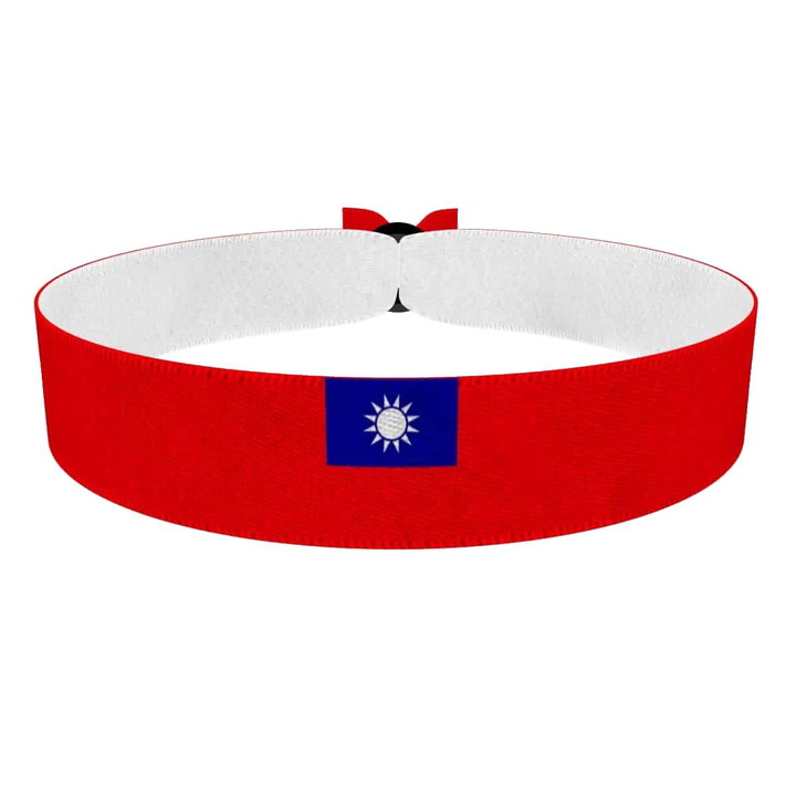 Zum Produkt Taiwan Flagge Stoffarmband