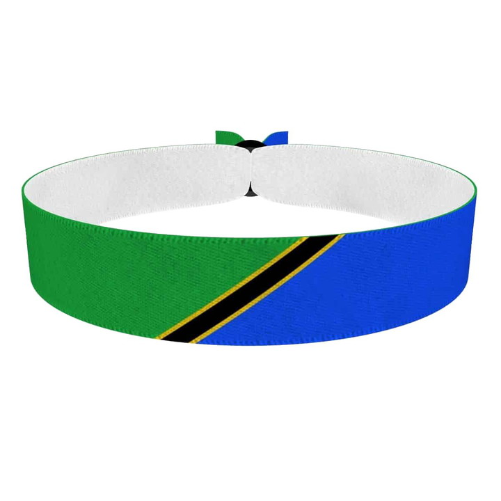 Zum Produkt Tansania Flagge Stoffarmband