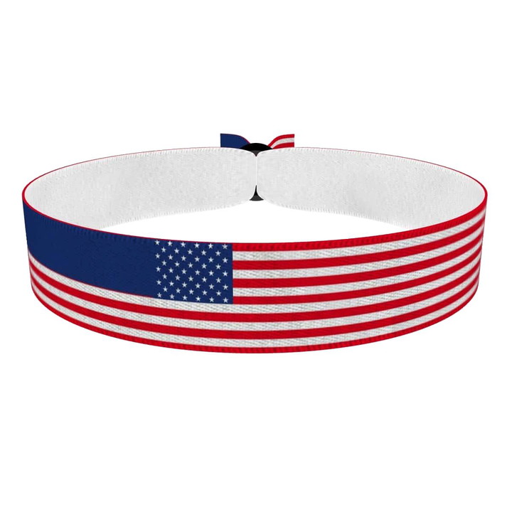 Zum Produkt Vereinigte Staaten Flagge Stoffarmband