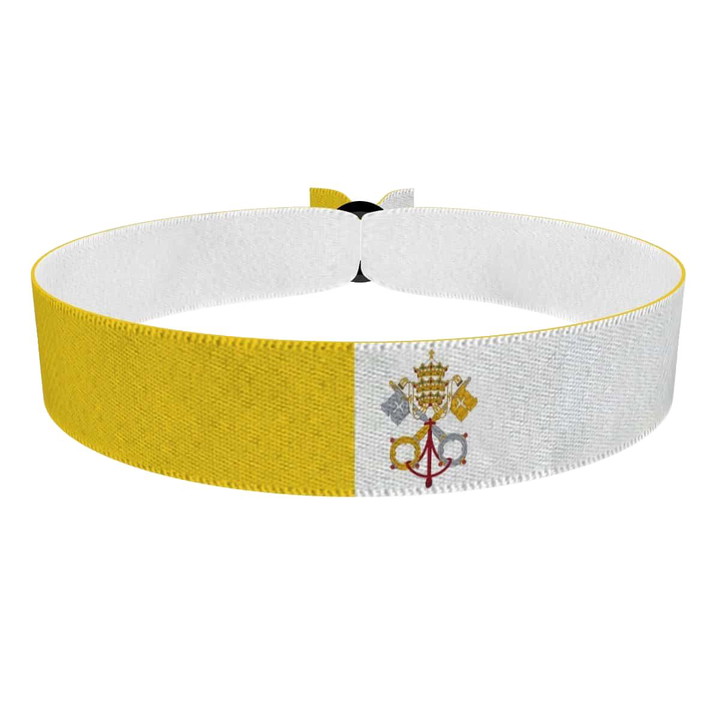 Zum Produkt Vatikanstadt Flagge Stoffarmband