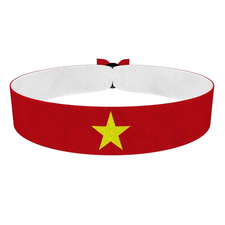 Zum Produkt Vietnam Flagge Stoffarmband