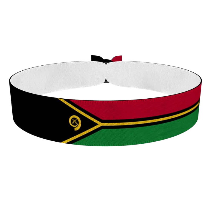 Zum Produkt Vanuatu Flagge Stoffarmband
