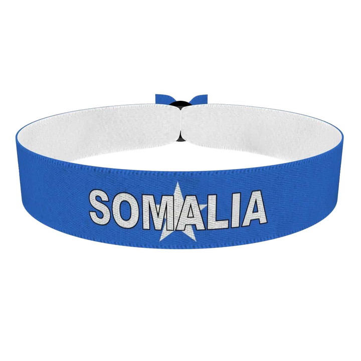 Zum Produkt Somalia Flagge mit Ländername Stoffarmband