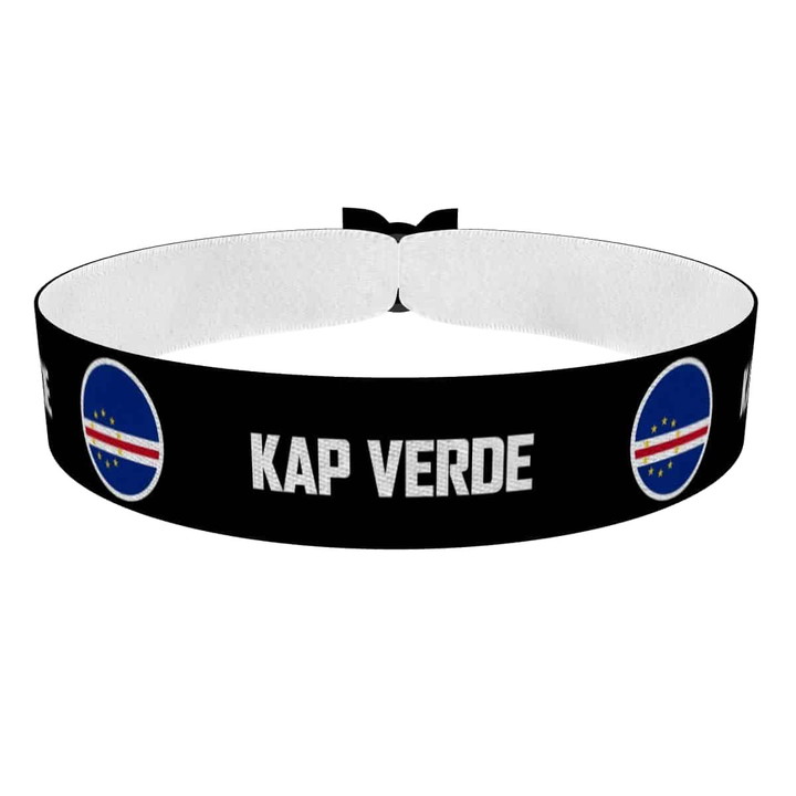 Zum Produkt Kap Verde runde Flaggen Stoffarmband