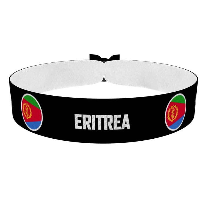 Zum Produkt Eritrea runde Flaggen Stoffarmband
