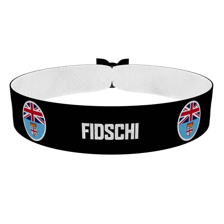 Zum Produkt Fidschi runde Flaggen Stoffarmband