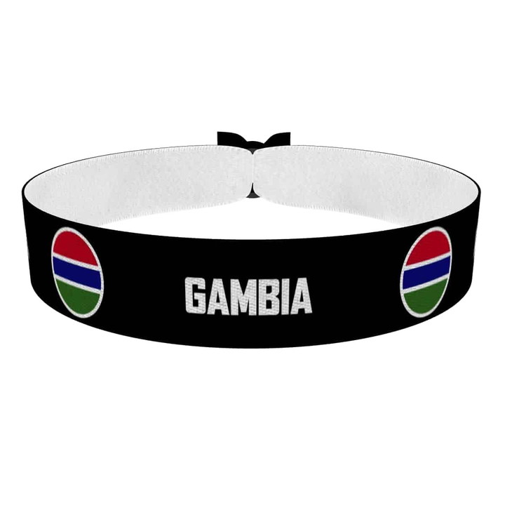 Zum Produkt Gambia runde Flaggen Stoffarmband
