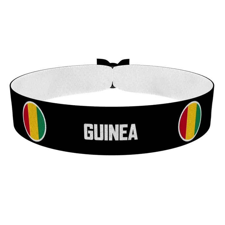 Zum Produkt Guinea runde Flaggen Stoffarmband