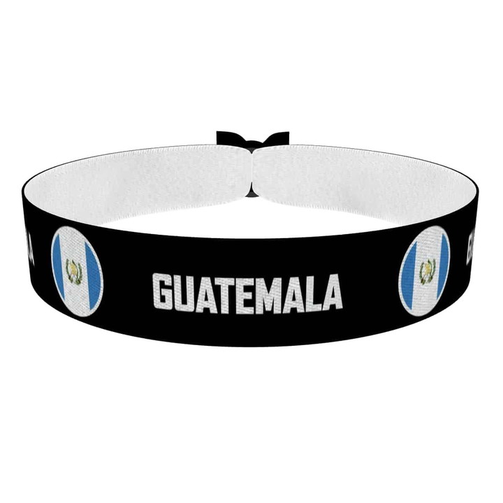 Zum Produkt Guatemala runde Flaggen Stoffarmband