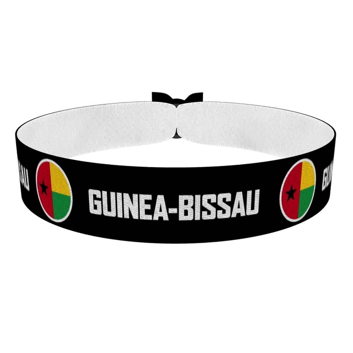 Zum Produkt Guinea-Bissau runde Flaggen Stoffarmband