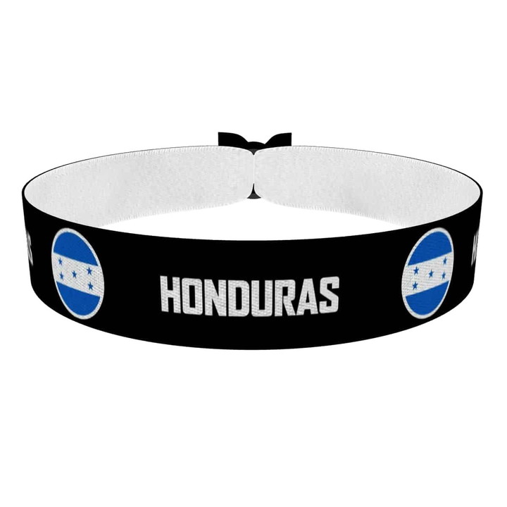 Zum Produkt Honduras runde Flaggen Stoffarmband