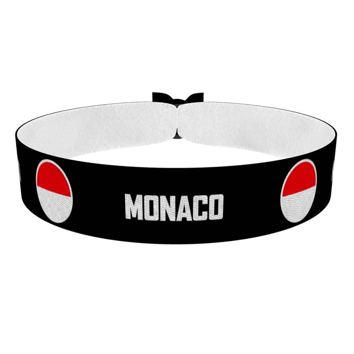 Zum Produkt Monaco runde Flaggen Stoffarmband