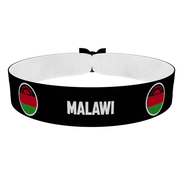 Zum Produkt Malawi runde Flaggen Stoffarmband