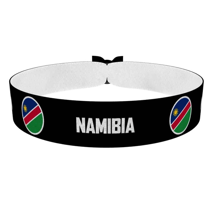 Zum Produkt Namibia runde Flaggen Stoffarmband