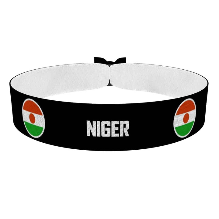 Zum Produkt Niger runde Flaggen Stoffarmband