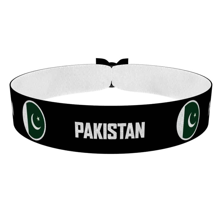 Zum Produkt Pakistan runde Flaggen Stoffarmband