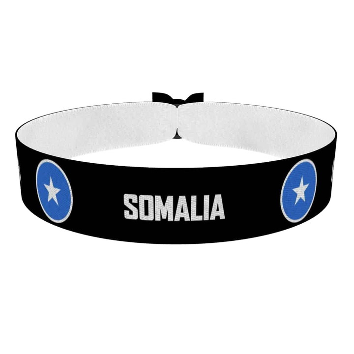 Zum Produkt Somalia runde Flaggen Stoffarmband