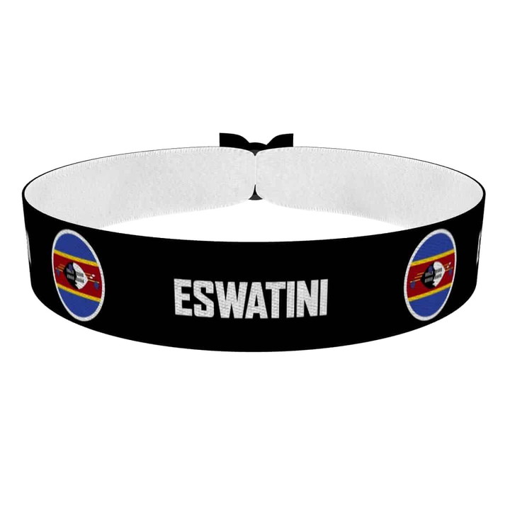 Zum Produkt Eswatini runde Flaggen Stoffarmband