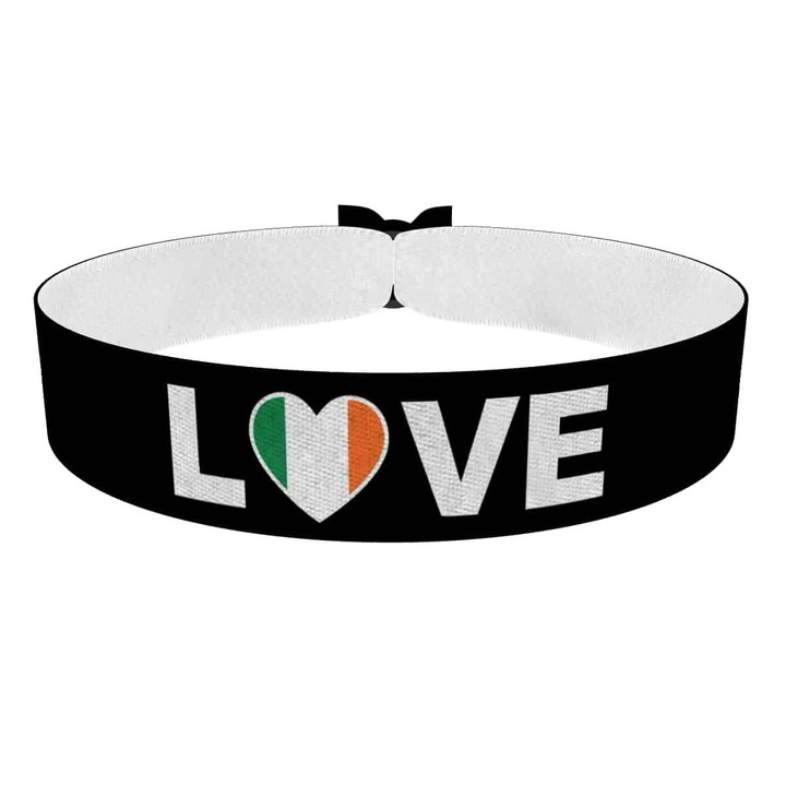 Zum Produkt Love Irland Flagge Stoffarmband