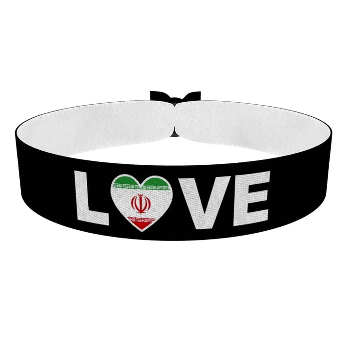 Zum Produkt Love Iran Flagge Stoffarmband