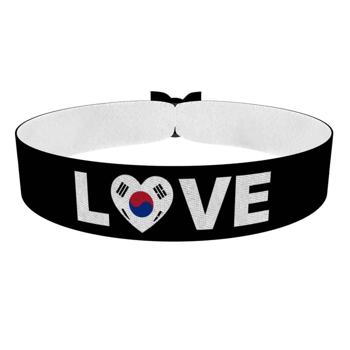 Zum Produkt Love Südkorea Flagge Stoffarmband