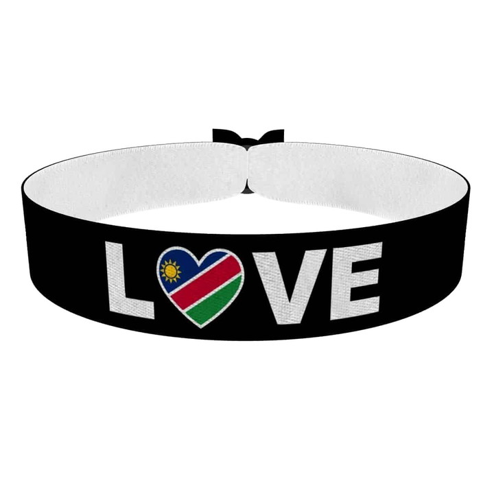 Zum Produkt Love Namibia Flagge Stoffarmband