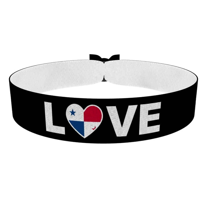 Zum Produkt Love Panama Flagge Stoffarmband