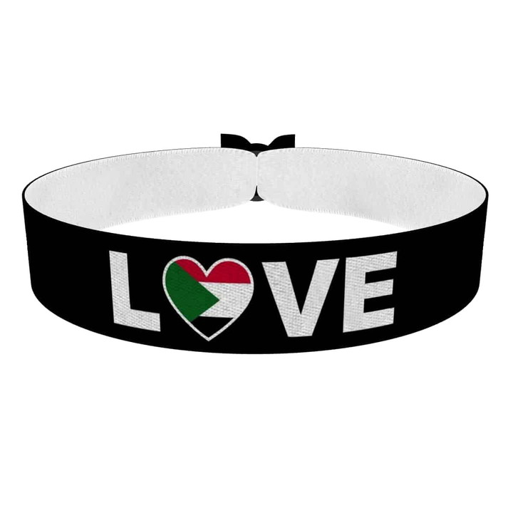 Zum Produkt Love Sudan Flagge Stoffarmband
