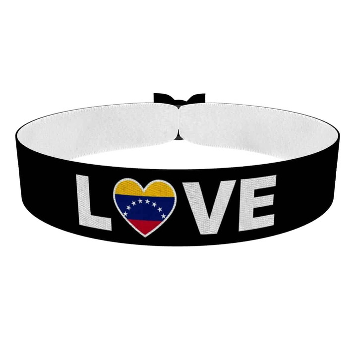 Zum Produkt Love Venezuela Flagge Stoffarmband